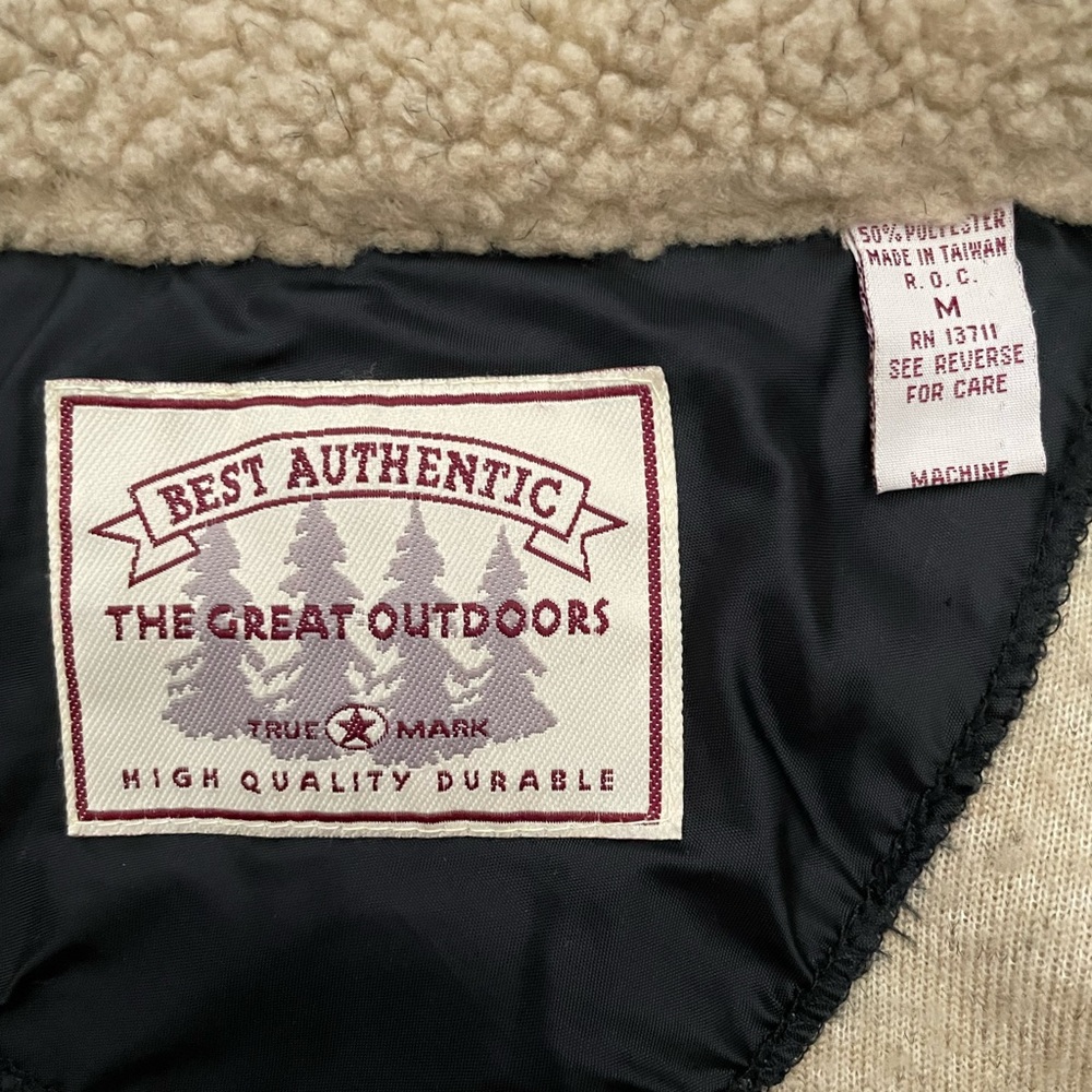 Vintage tan fuzzy jacket (medium)